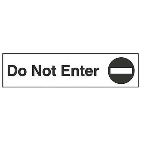 Accuform 12 in W x 3 in H, Engraved Plastic PSG604WT